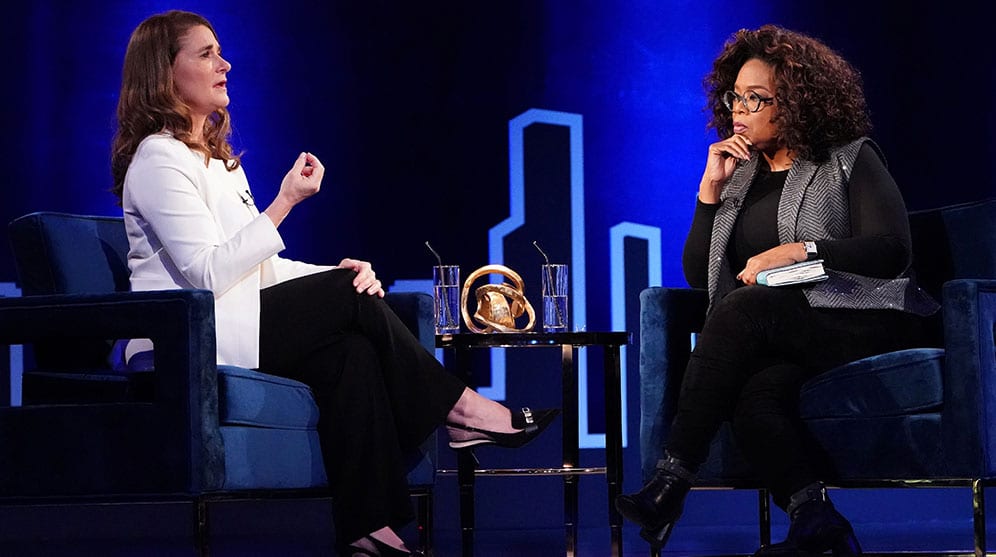 Melinda Gates talks to Oprah