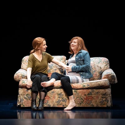 Jacqueline McKenzie and Mandy McElhinney in STC’s Mosquitoes. Photography: Daniel Boud