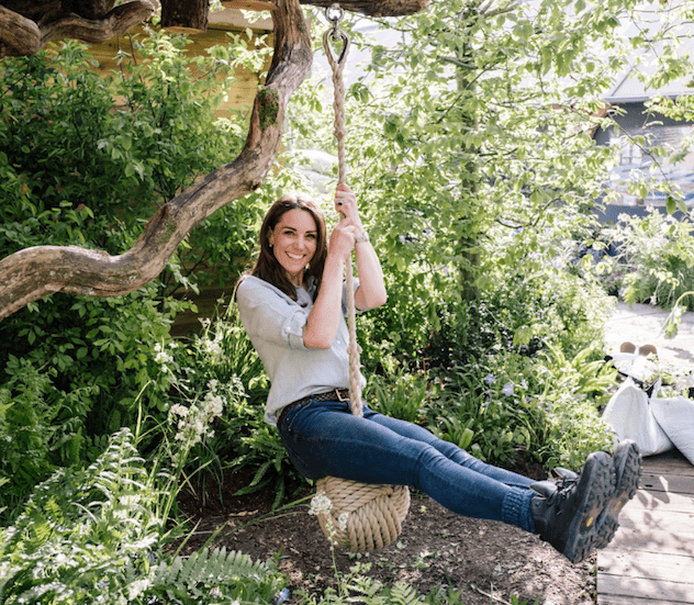 Kate Middleton in her garden at Chelsea Flower Show