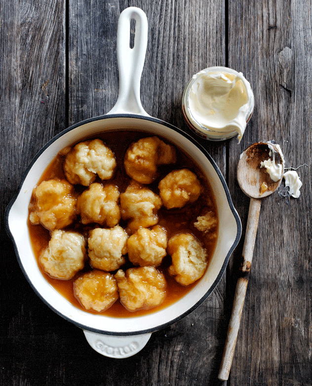 Salted Cider Caramel Dumplings