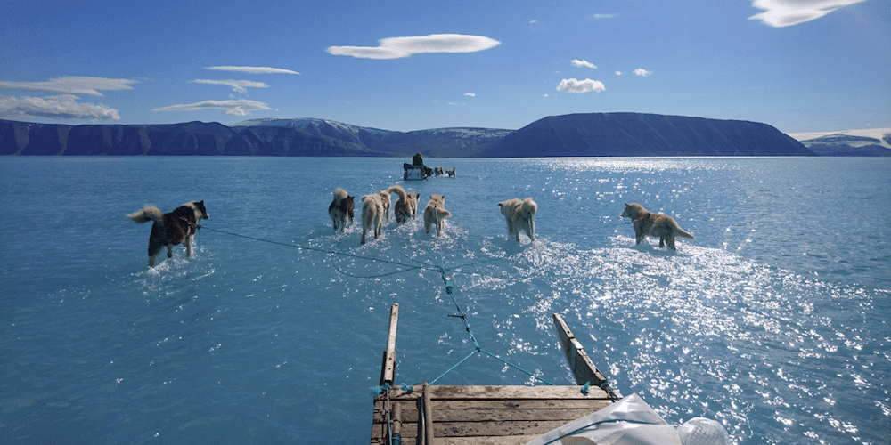 Melting sea ice Greenland OG