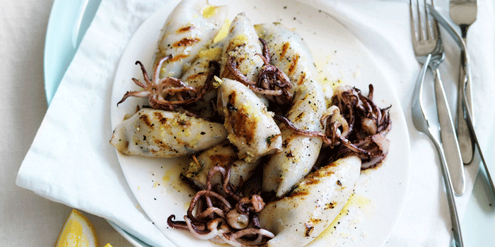 Calamari and Greek Salad Recipe