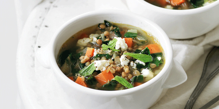 lentil and chard soup 