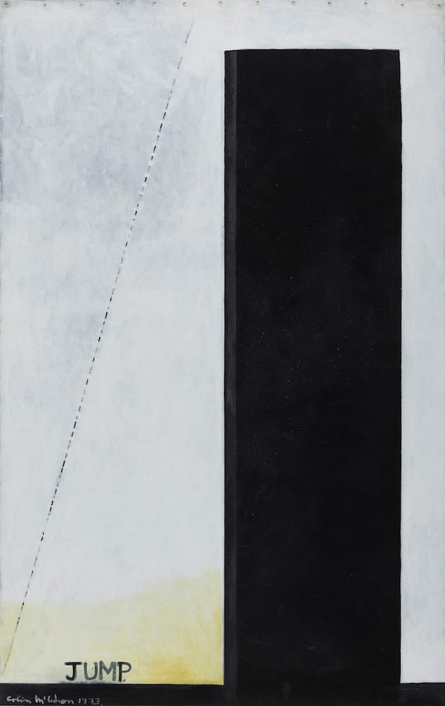 Colin McCahon, 'The Large Jump', 1973, Auckland Art Gallery Toi o Tāmaki, bequest of Colin McCahon, 1988. Courtesy of the Colin McCahon Research and Publication Trust.