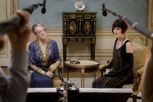 Maggie Smith says the extra fame and attention from Downton Abbey "flattering, but awful".