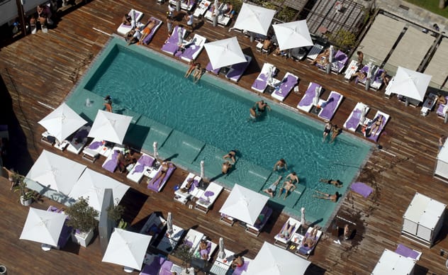 Barcelona is famous for its rooftop pools - now it's officially OK to go topless.