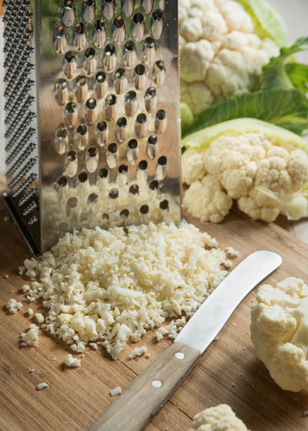 Cauliflower is easily made into 'rice' by blitzing or grating. ISTOCK
