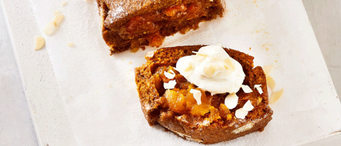 Vegan Gingerbread Roulade with Apricots & Coconut Cream Recipe 