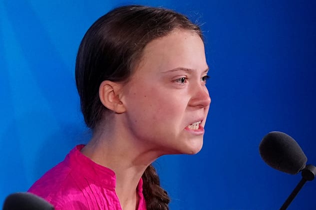Greta Thunberg was visibly emotional as she unleashed at the UN. REUTERS