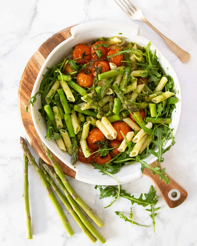 Asparagus Pesto Pasta Salad Recipe