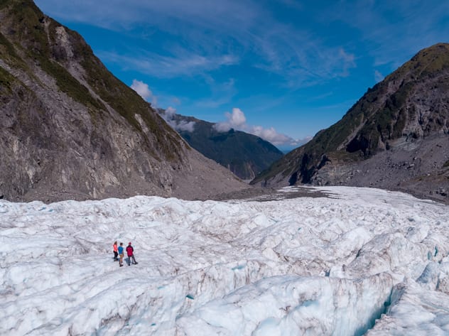 A guided hike will allow you get up close and personal with Fox Glacier.