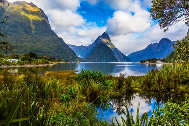 The promise of this view keeps hikers motivated on The Milford Track. ISTOCK