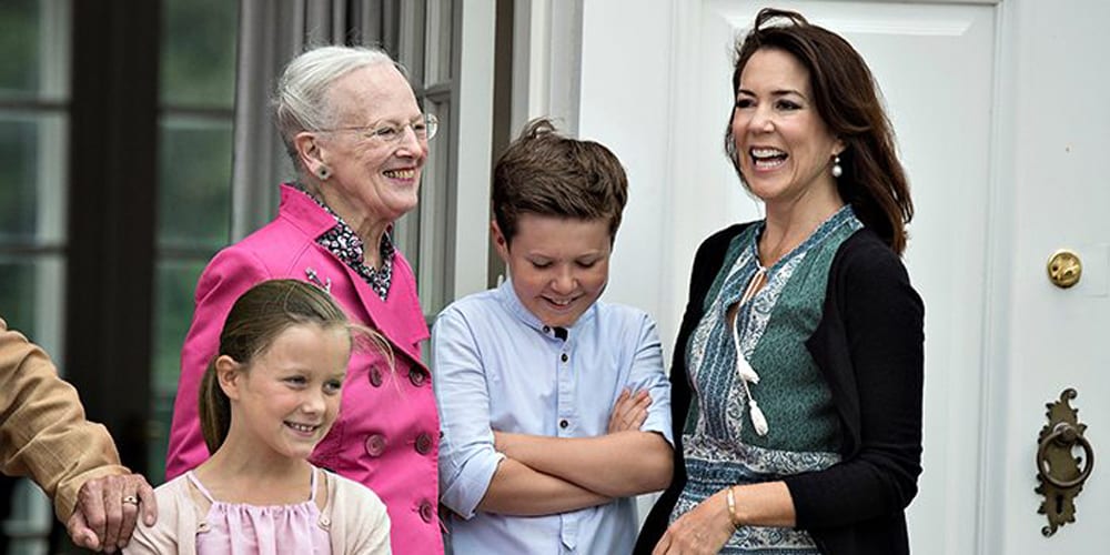 Princess Isabella (r) and Prince Christian (m) will be joined by their younger siblings Prince Vincent and Princess Josephine.