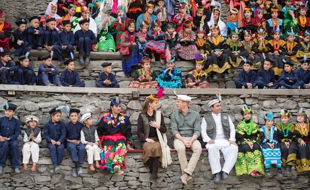 Britain's Prince William and Catherine, Duchess of Cambridge visit a settlement of the Kalash people in Chitral, Pakistan, October 16, 2019. Samir Hussein/Pool via REUTERS - RC1CC6115E30