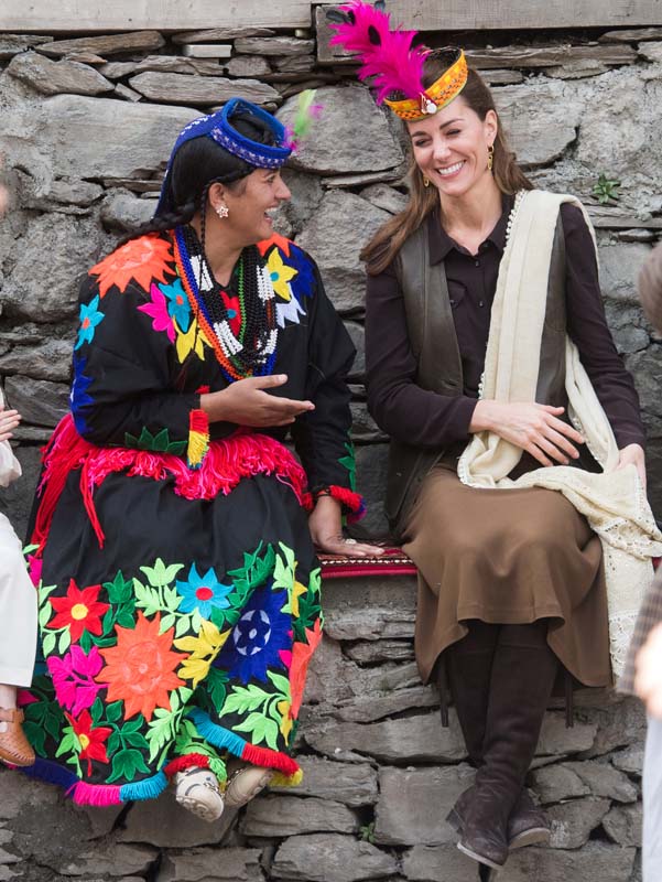 Britain's Catherine, Duchess of Cambridge visits a settlement of the Kalash people in Chitral, Pakistan, October 16, 2019. Samir Hussein/Pool via REUTERS - RC179CFE9EA0