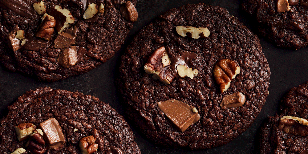 Double Chocolate & Pecan Cookies Recipe