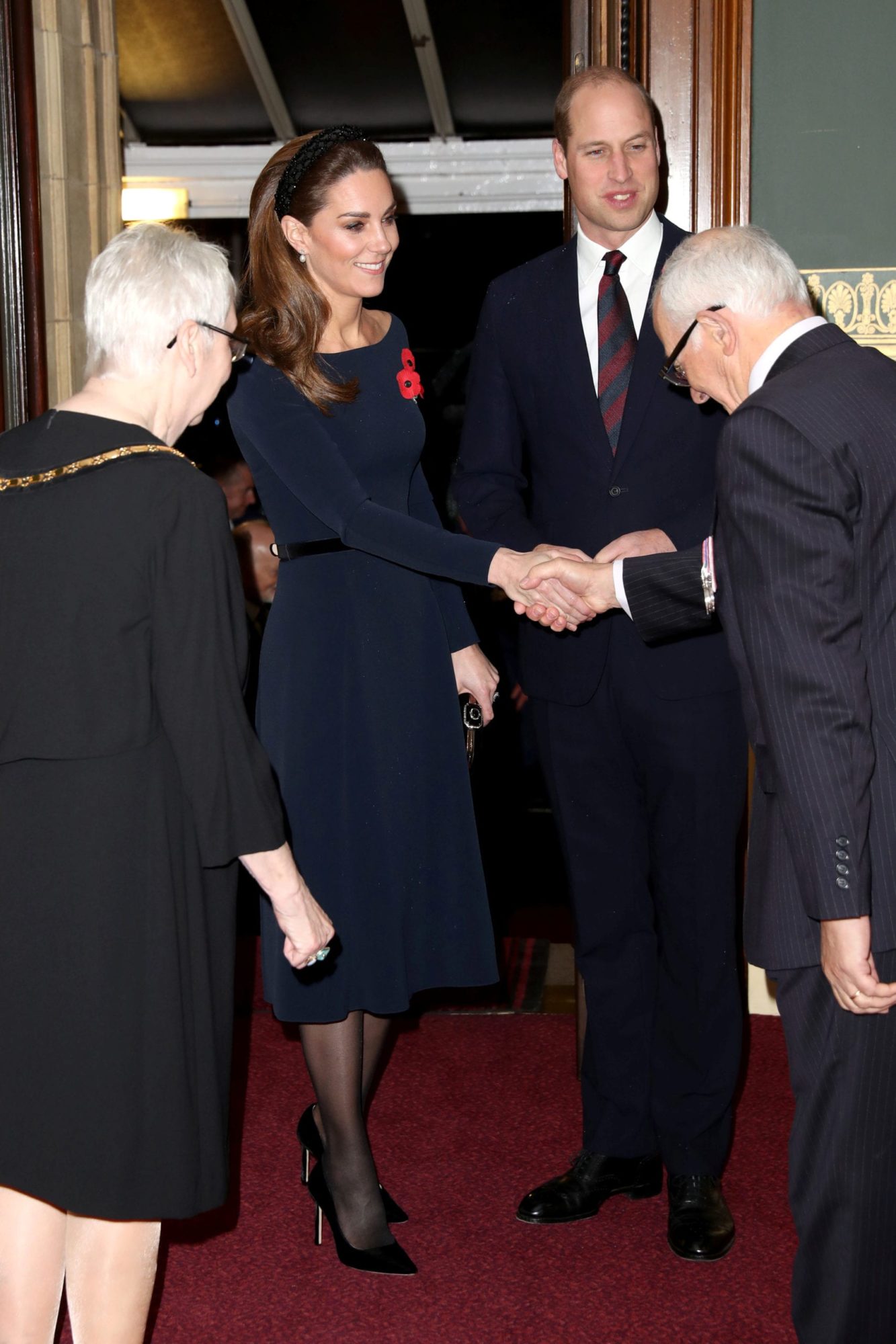 Britain's Prince William and Catherine, Duchess of Cambridge, attend the Royal British Legion Festival of Remembrance at the Royal Albert Hall in London, Britain November 9, 2019.  /Pool via REUTERS - RC2V7D9KAFU0