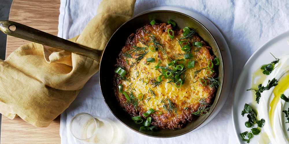 Dill & Spring Onion Hash Browns Recipe