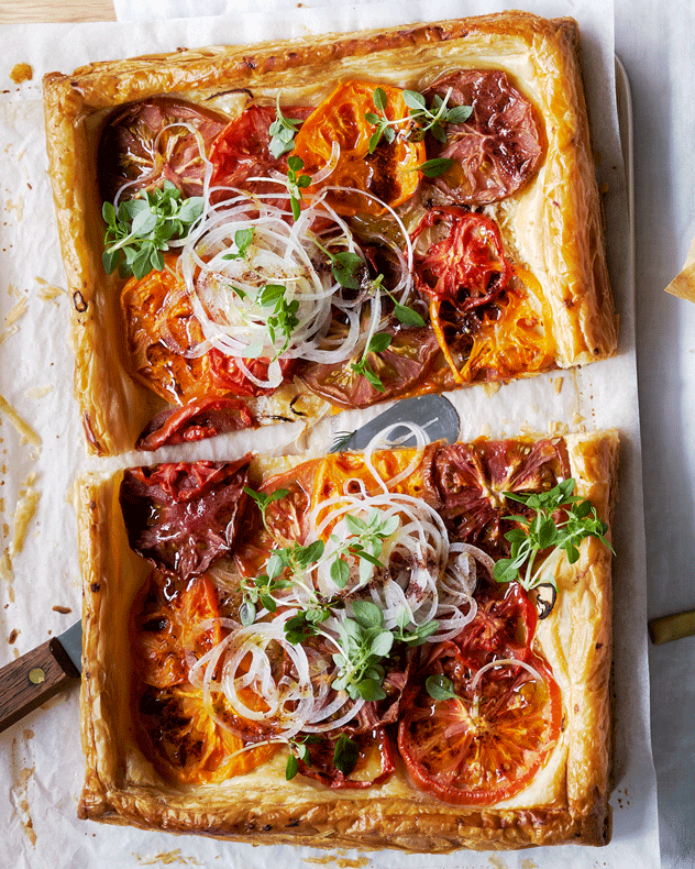 Heirloom Tomato & Onion Tart Recipe