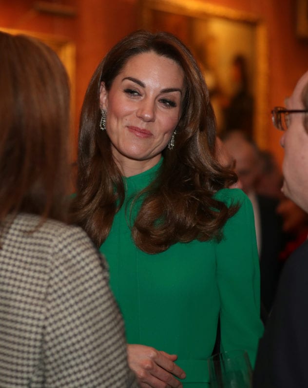 Britain's Catherine, Duchess of Cambridge attends a reception to mark 70 years of the NATO Alliance, hosted by Britain's Queen Elizabeth, at Buckingham Palace, in London, Britain, December 3, 2019. Yui Mok/Pool via REUTERS - RC2WND9HPFE2