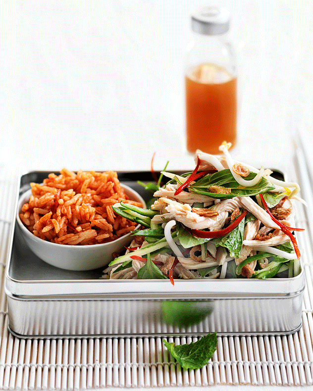 Chilli-Roasted Chicken Salad with Red Rice Recipe 