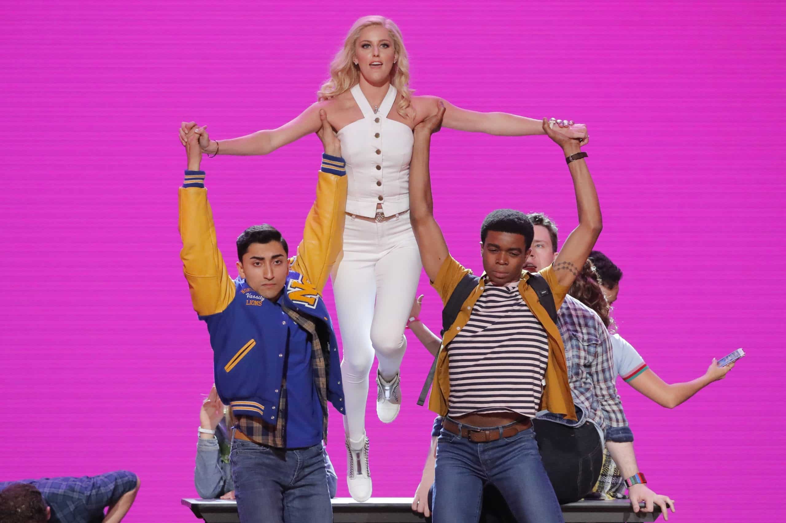 The cast of 'Mean Girls' performs at the 72nd Annual Tony Awards.