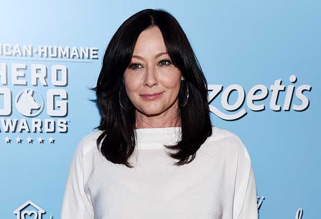 Shannen Doherty arrives at the 9th Annual American Humane Hero Dog Awards at The Beverly Hilton Hotel on October 05, 2019 in Beverly Hills, California. (Photo by Amanda Edwards/WireImage)