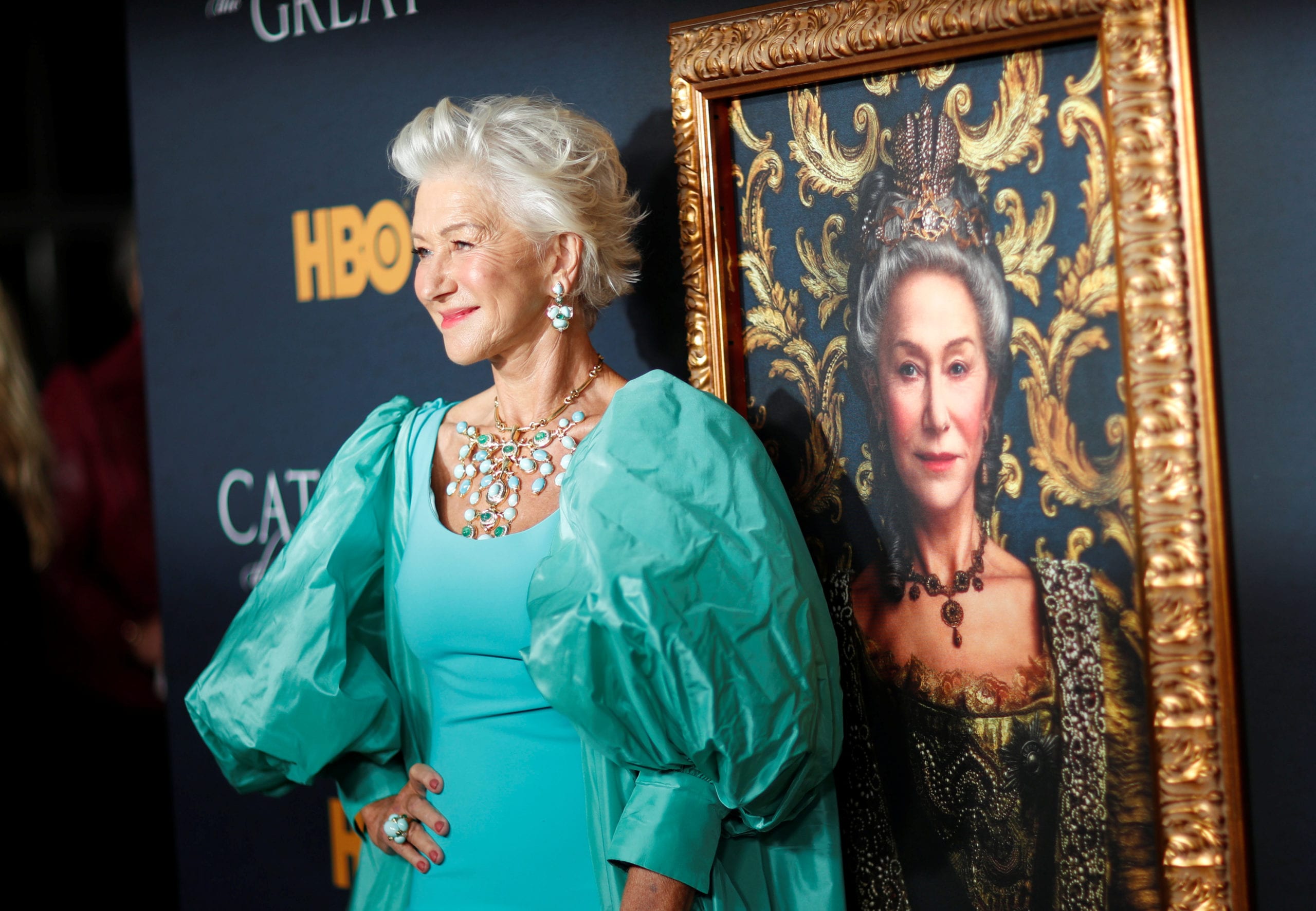 Helen Mirren attends a premiere for the HBO miniseries Catherine the Great at the Hammer Museum in Los Angeles, California, U.S., October 17, 2019. REUTERS/Mario Anzuoni