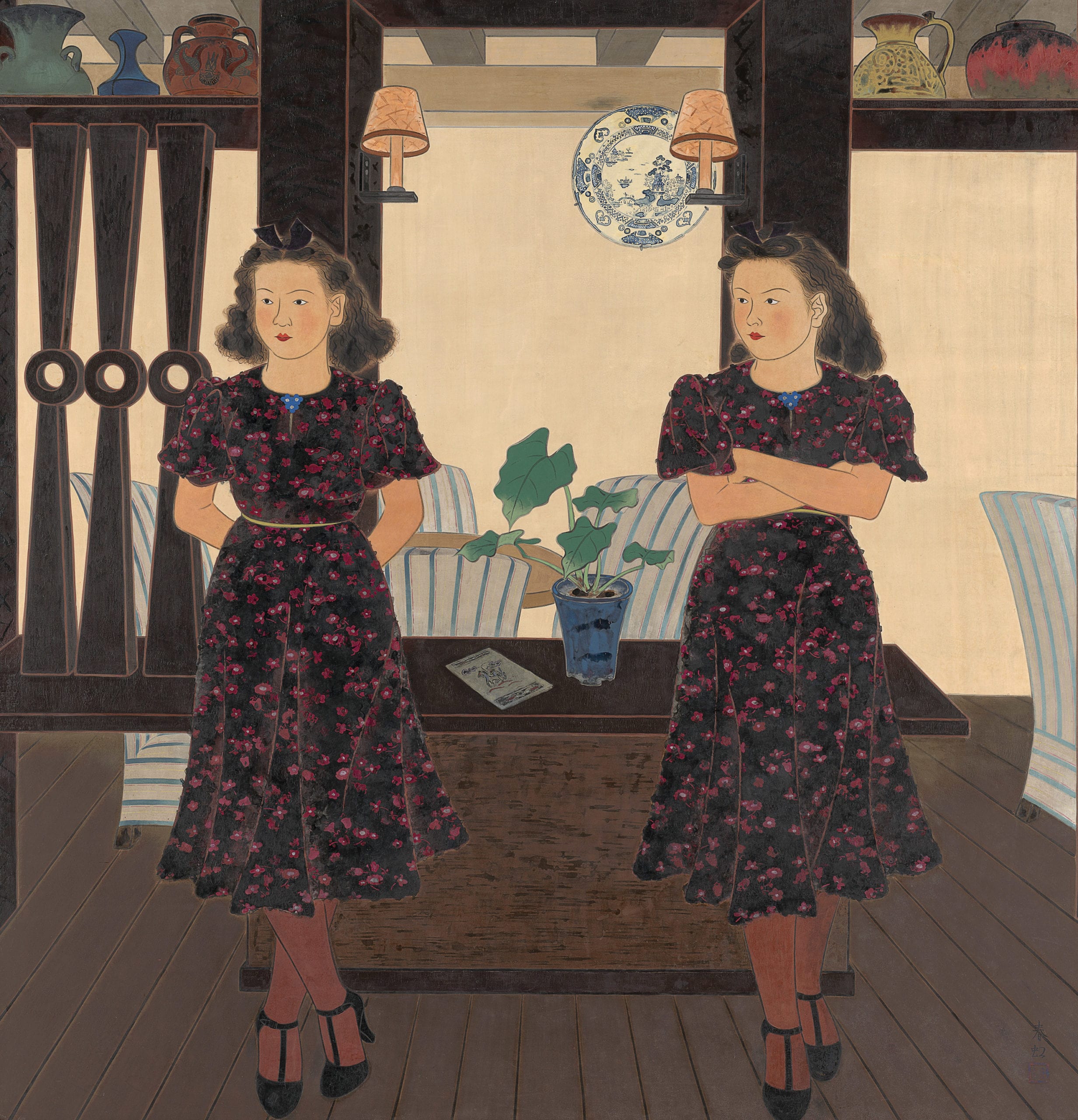Tea and coffee salon, Sabō’, 1939 by Saeki Shunkō. National Gallery of Victoria, Melbourne. Purchased with funds donated by Alan and Mavourneen Cowen, The Myer Foundation and the NGV Supporters of Asian Art, 2015