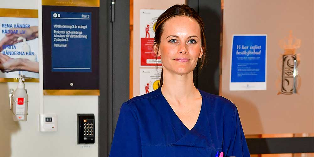 Sweden’s Princess Sofia joins fight against COVID-19 by volunteering at a hospital