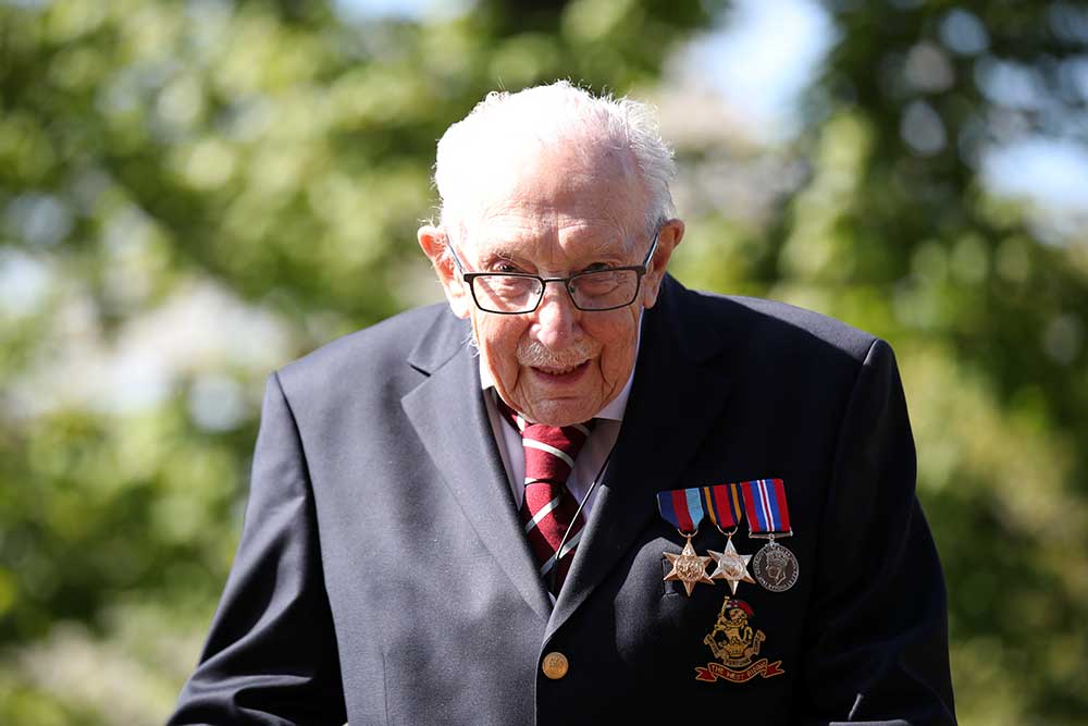 Captain Tom Moore shares a special message to supporters on his 100th birthday