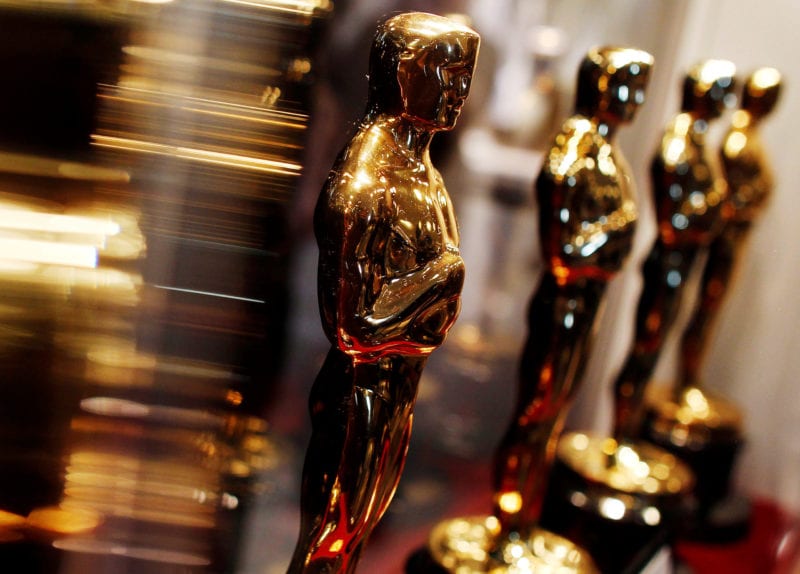 FILE PHOTO: Oscar statuettes are displayed at the "Meet the Oscars" exhibit in New York February 25, 2010.  REUTERS/Shannon Stapleton