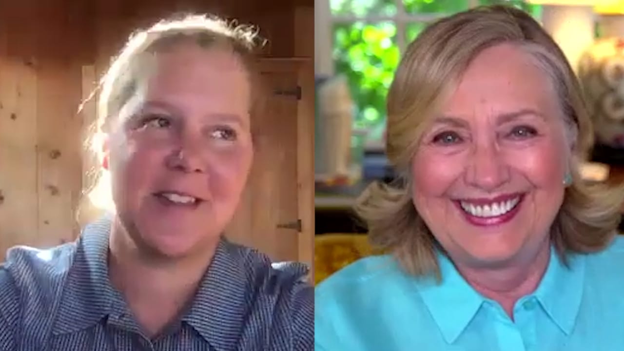 Amy Schumer Chats with Hilary Clinton