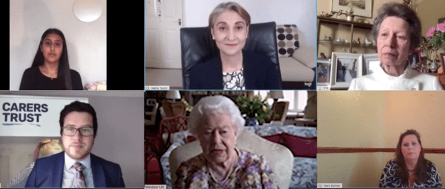 The Queen makes video call debut as she speaks to carers