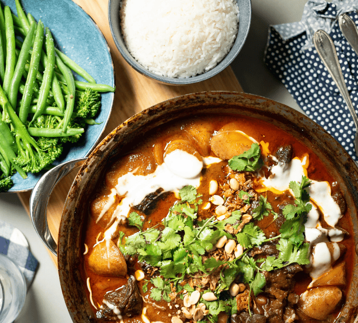 Matt Sinclair’s Massaman Curry. Courtesy of Australian Lamb.