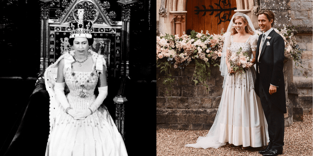 Something Borrowed: Beatrice wears Queen’s gown on wedding day