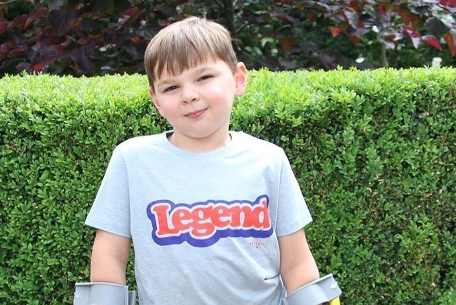 Five-year-old double amputee raises more than £1 million for charity