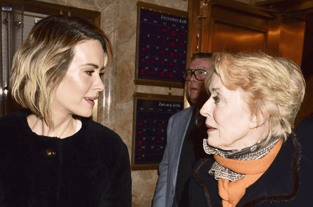 Sarah Paulson with partner Holland Taylor. 