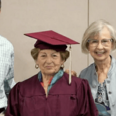 88-year-old Holocaust survivor fulfils life-long dream of getting diploma