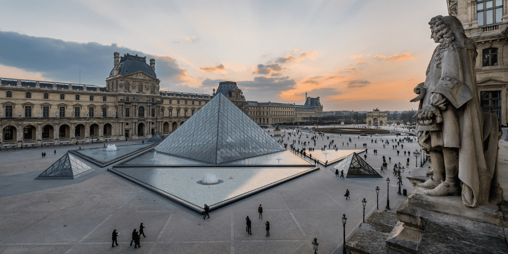 The Louvre Museum in Paris, France. 
