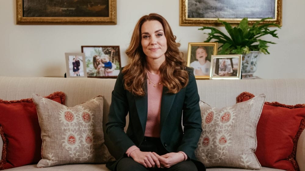 Britain's Catherine, Duchess of Cambridge announces to release the results from her landmark public survey on the early years, "5 Big Questions on the Under Fives" later this week, as is seen in a still image taken from a video, in London, Britain November 23, 2020.   KENSINGTON PALACE/Handout via REUTERS   THIS IMAGE HAS BEEN SUPPLIED BY A THIRD PARTY. NO RESALES. NO ARCHIVES. MANDATORY CREDIT. NEWS EDITORIAL USE ONLY. NO COMMERCIAL USE. NO MERCHANDISING, ADVERTISING, SOUVENIRS, MEMORABILIA or COLOURABLY SIMILAR. NOT FOR USE AFTER 31 DECEMBER, 2020, WITHOUT PRIOR PERMISSION FROM KENSINGTON PALACE. NO CHARGE SHOULD BE MADE FOR THE SUPPLY, RELEASE OR PUBLICATION OF THE PHOTOGRAPH. THE PHOTOGRAPH MUST NOT BE DIGITALLY ENHANCED, MANIPULATED OR MODIFIED IN ANY MANNER OR FORM AND MUST INCLUDE ALL OF THE INDIVIDUALS IN THE PHOTOGRAPH WHEN PUBLISHED.