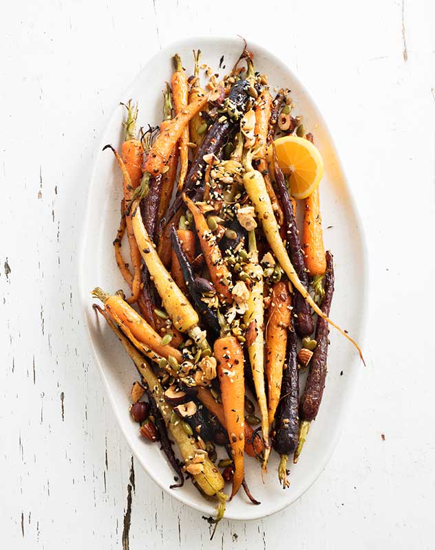 Honey-Roasted Baby Carrots with Toasted Nuts & Seeds Recipe
