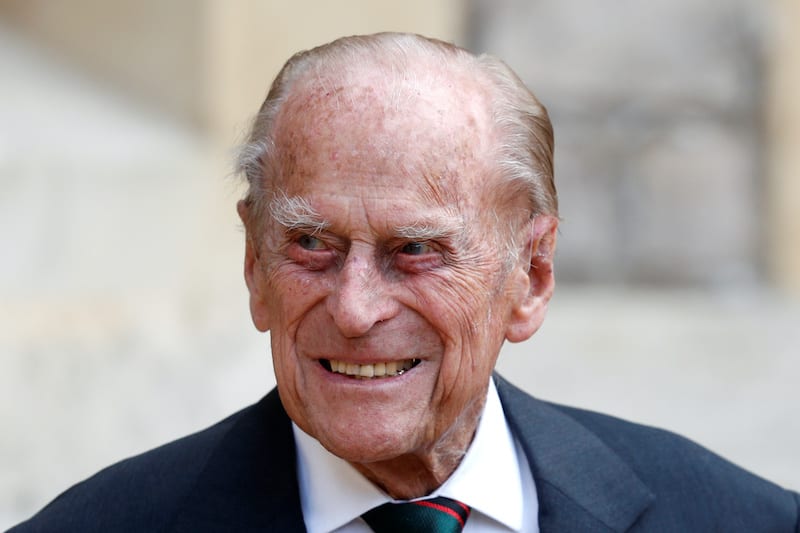 FILE PHOTO: Britain's Prince Philip takes part in the transfer of the Colonel-in-Chief of the Rifles at Windsor Castle in Britain July 22, 2020.