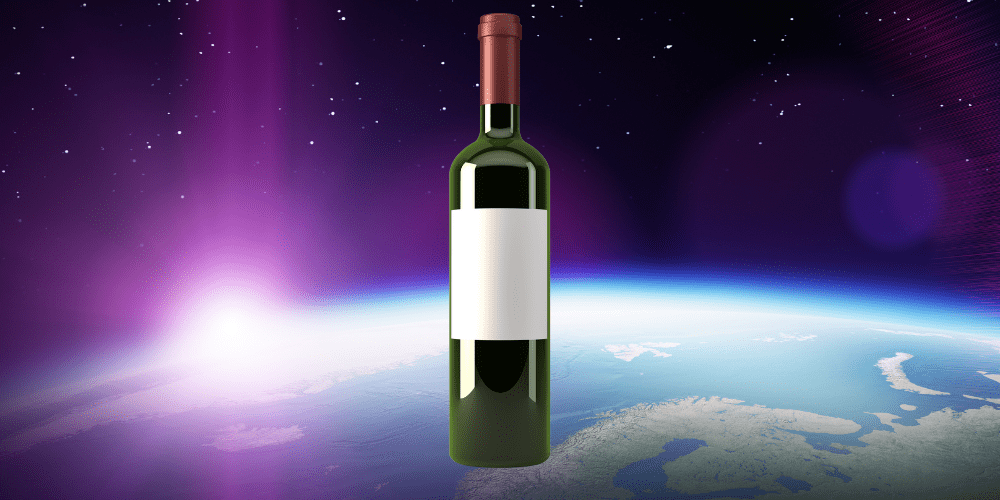 A bottle of wine ‘aged in outer space’ is being auctioned for $1 million