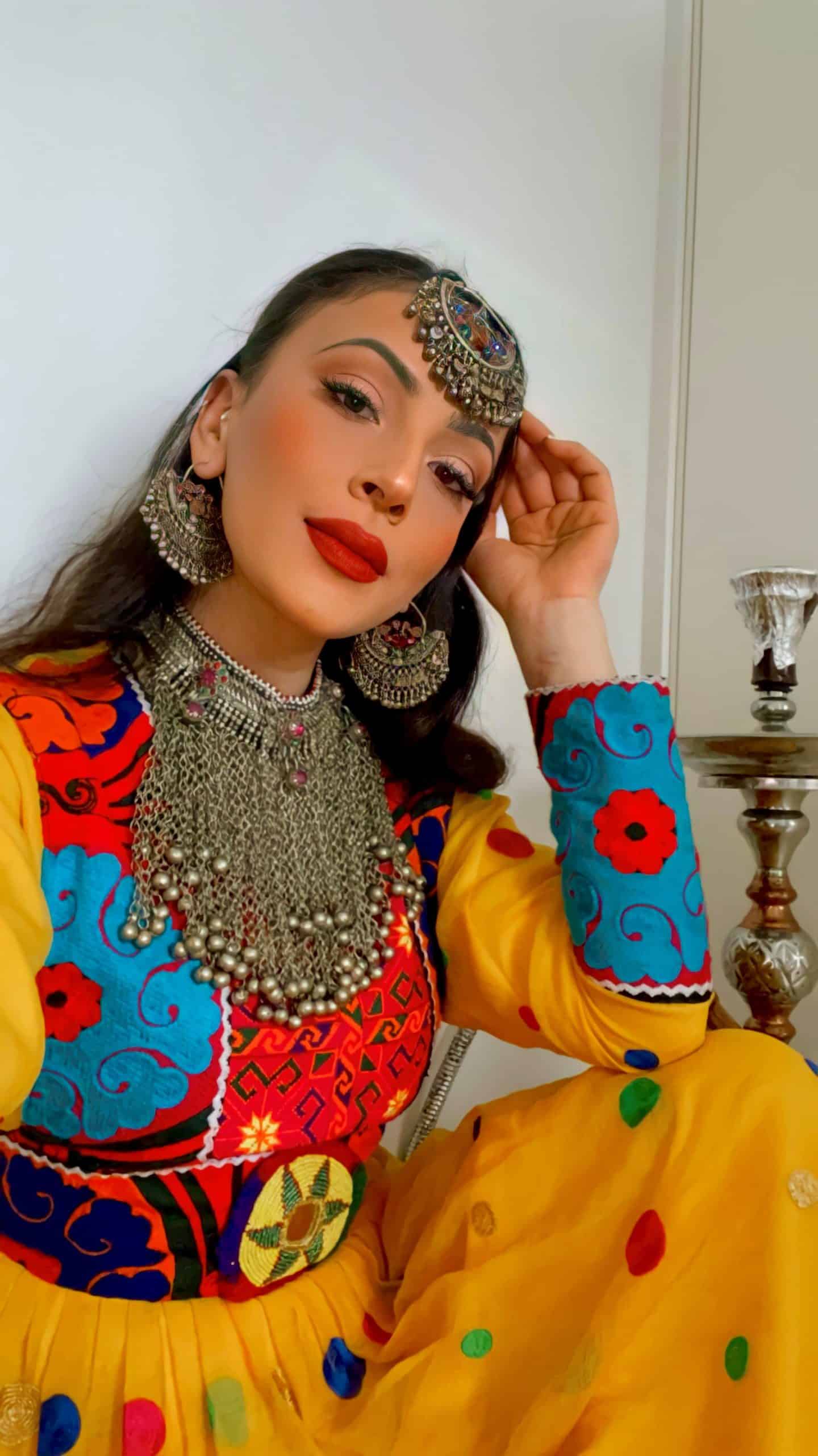 ‘This is how we dress’: Afghan women overseas pose in colourful attire