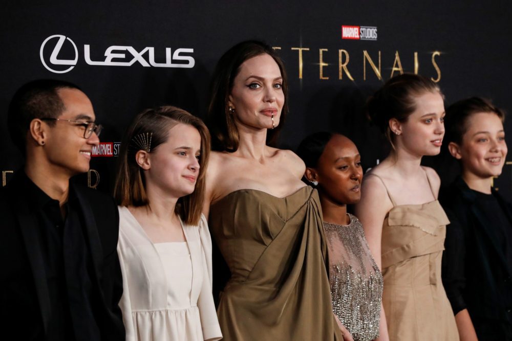 Angelina Jolie is joined by her five children at the world premiere of Marvel’s ‘Eternals’
