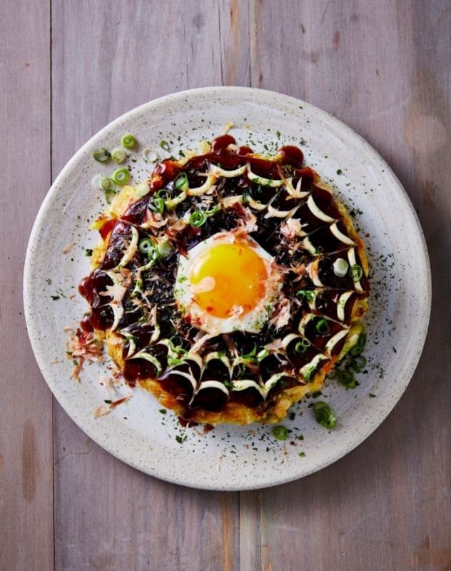 Bacon and Egg Okonomiyaki