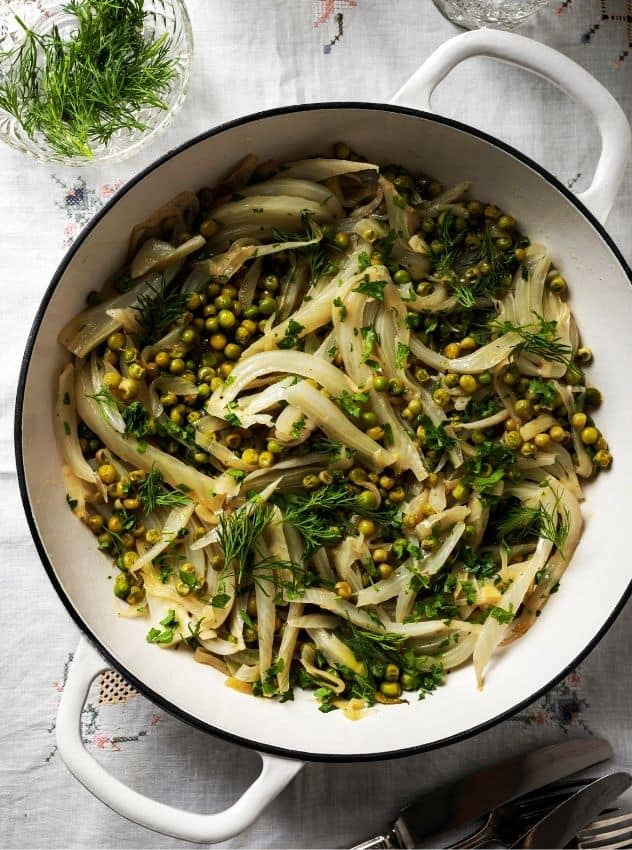 Braised Peas & Fennel