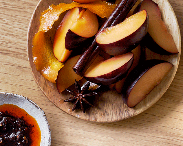 Black Tea Pickled Plums Recipe