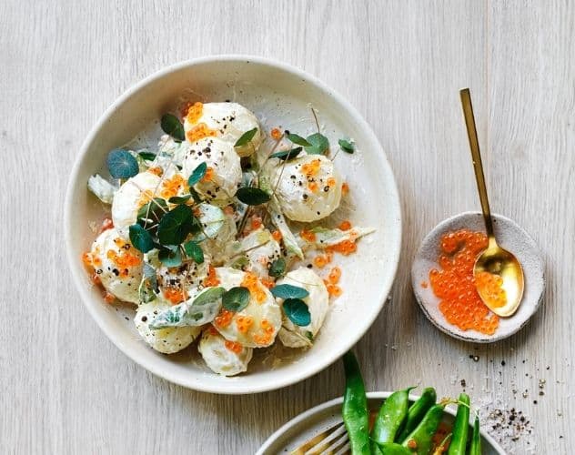 Potato Salad with Crème Fraîche, Horseradish and Lemon